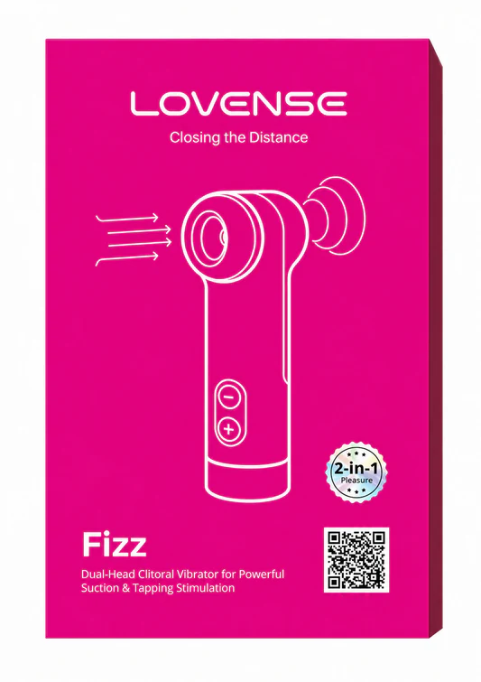 LOVENSE Fizz – Máy Rung Hút Hai Đầu, 2 trong 1, Kích Thích Điểm G, Điều Khiển Bằng Ứng Dụng | Đồ Chơi Tình Dục Dành Cho Người Lớn, Máy Rung Kích Thích Điểm G Điều Khiển Bằng Ứng Dụng, Lực Hút Và Rung Như Quan Hệ Bằng Miệng, Đèn LED, Chống Nước IPX7, Dành Cho Người Dùng Cá Nhân, Phụ Nữ Và Các Cặp Đôi.